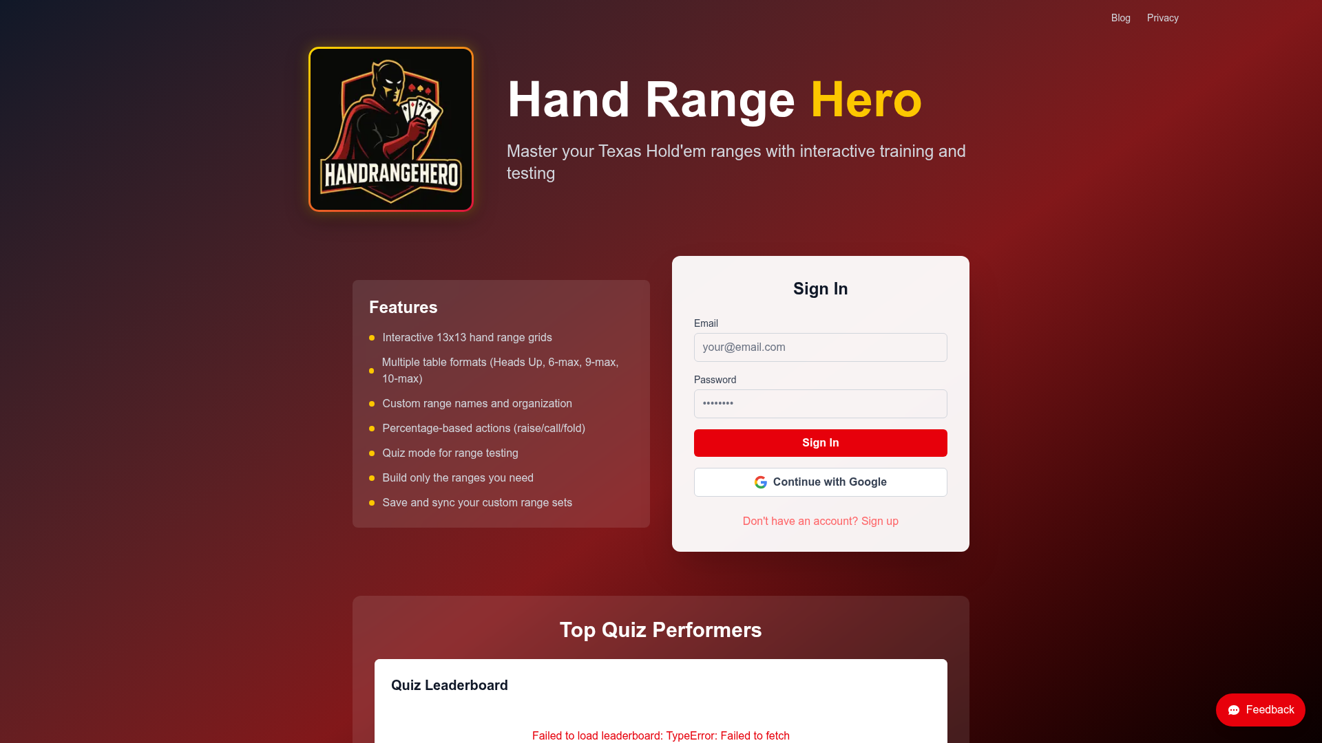 1. Handrangehero (Featured Pick) Homepage